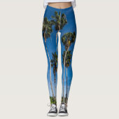 Große Krümmungspalmen Leggings (Vorderseite)