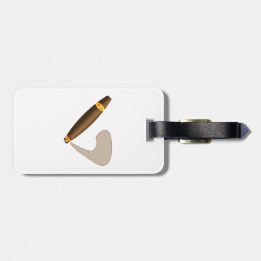 Große kubanische Zigarre Gepäckanhänger (Rückseite horizontal)