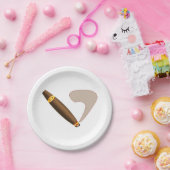 Große kubanische Zigarre Pappteller (Party)