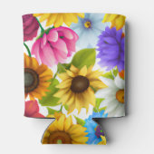 Große, kühne botanische Blume Dosenkühler (Rückseite)