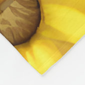 Große, kühne botanische Blume Fleecedecke (Ecke)