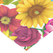 Große, kühne botanische Blume Mittelgroßer Tischläufer (Ecke)