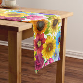 Große, kühne botanische Blume Mittelgroßer Tischläufer (Beispiel)