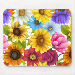 Große, kühne botanische Blume Mousepad