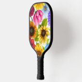 Große, kühne botanische Blume Pickleball Schläger (Links)