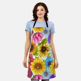 Große, kühne botanische Blume Schürze