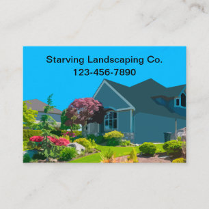 Große, kühne Landscaping Service-Visitenkarten Visitenkarte
