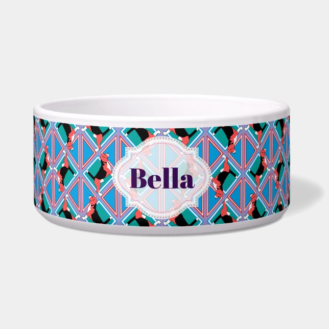 Große Kundenschale für Haustiere – Beagle-Hunde-Ed Napf (Vorderseite)