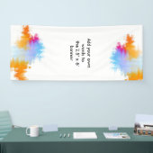 Große kundenspezifische Fahne mit Aquarell-Grenze Banner (Messe)