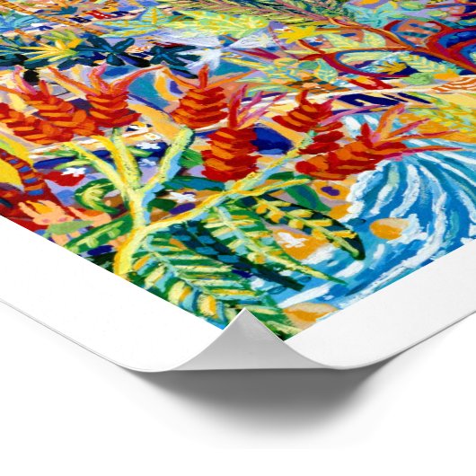 Große Kunstdrucke: Das Eden-Projekt von John Dyer Poster (Ecke)