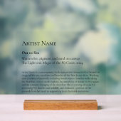 Grosse Kunstgalerie Al Porto Kunst, Dichtung und M Acrylschild (Neutral)