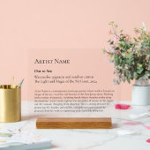 Grosse Kunstgalerie Al Porto Kunst, Dichtung und M Acrylschild (Hochzeit)