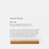 Grosse Kunstgalerie Museo Cantonale d'Arte Acrylschild (Vorderseite)