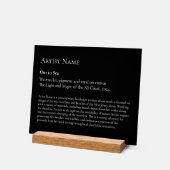 Grosse Kunstgalerie Museo Cantonale d'Arte Acrylschild (Winkel)