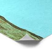 Große Kunstlandschaft Schwarzer Vogel im Baum male Poster (Ecke)