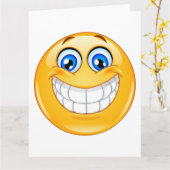 GROSSE Lächeln-Gruß-Karte - SRF Karte (Gelbe Blume)