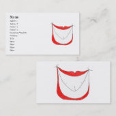 GROSSE LÄCHELN-Visitenkarte Visitenkarte (Vorne/Hinten)