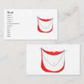 GROSSE LÄCHELN-Visitenkarte Visitenkarte (Vorne/Hinten)