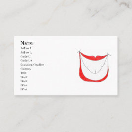 GROSSE LÄCHELN-Visitenkarte Visitenkarte