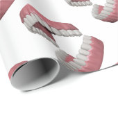 große Lächelnzähne Geschenkpapier (Rolleneckpunkt)