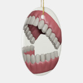 große Lächelnzähne Keramik Ornament (Rechts)