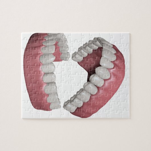 große Lächelnzähne Puzzle (Horizontal)