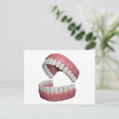 große Lächelzähne Postkarte (Stehend Vorderseite)