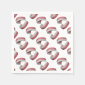 große Lächelzähne Serviette (Vorderseite)