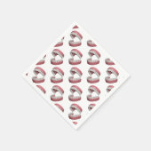 große Lächelzähne Serviette (Ecke)