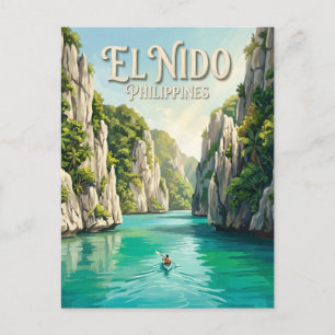 Große Lagune, El Nido Philippinen Postkarte