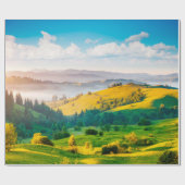 Große Landschaft im Morgenlicht. Loca Geschenkpapier (Flach)