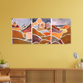 Große Landschaft Triptych Leinwanddruck (Insitu (Wohnzimmer))