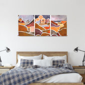 Große Landschaft Triptych Leinwanddruck (Insitu (Schlafzimmer))