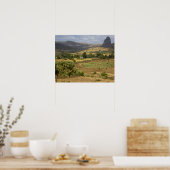 Große landschaftliche Aussicht auf einen großen Fe Poster (Küche)