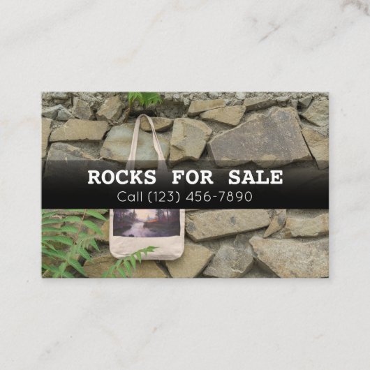 Große Landschaftsgesteine für den Verkauf von Unte Visitenkarte (Vorderseite)