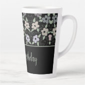 Große Latte Happy Birthday Flower Tasse (Rechts)