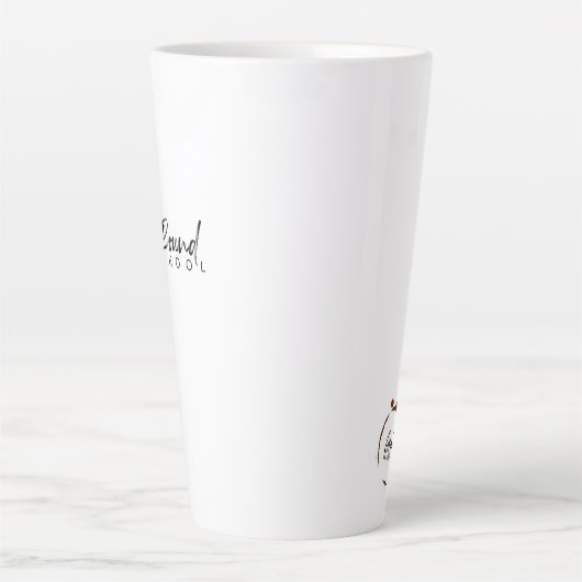 Große latte Tasse (Vorderseite)