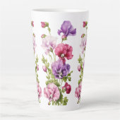 Große Latte-Tasse - 17 oz | Elegant Floral Bouquet Milchtasse (Vorderseite)