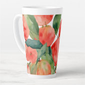Große Latte Tasse - 17 oz mit Fruit Watercolor (Linke Ecke)