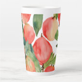 Große Latte Tasse - 17 oz mit Fruit Watercolor (Vorderseite)