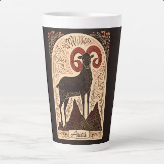 Große Latte Tasse Aries Celestial Zodiac Art