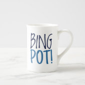 Große Latte-Tasse - Bing Pot! Porzellantasse (Rechts)
