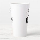 Große Latte-Tasse - Dunkel & Bitter Milchtasse (Vorderseite)