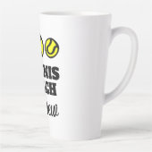 Große Latte-Tasse für Tennislehrer Milchtasse (Rechts)