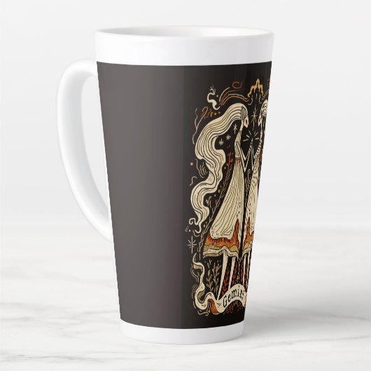 Grosse Latte Tasse Gemini Celestie Zodiac Art (Linke Ecke)