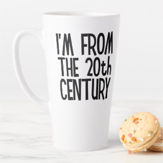 Große Latte-Tasse - Ich bin aus dem 20. Jahrhunder Milchtasse