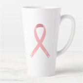 Große Latte-Tasse, Inspirierter Krebs, rosafarbene Milchtasse (Rechts)