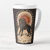 Grosse Latte Tasse Leo Celestial Zodiac Art (Rechte Ecke)