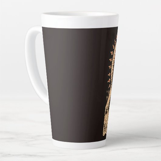 Grosse Latte Tasse Leo Celestial Zodiac Art (Linke Ecke)