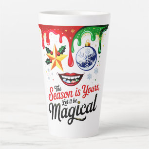 Große Latte-Tasse Magische Weihnachtszeit Cozy W Milchtasse